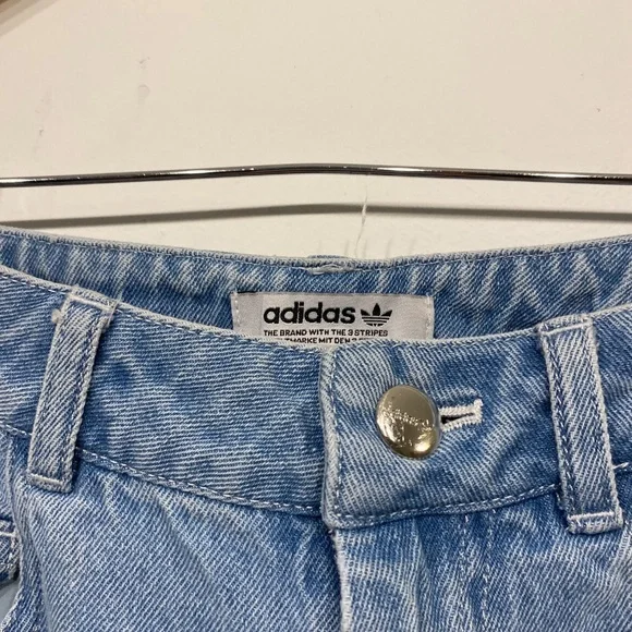Adidas Blue Originals X Fiorucci Snap Button Jean Size XS - Picture 5 of 7